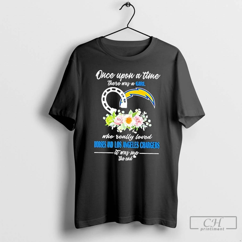 Classic Once Upon A Time There Was A Girl Who Really Loved Horses And Los Shirt Hoodie Sweatshirt | PurePodTees.com