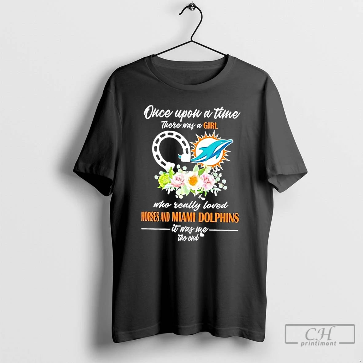 Classic Once Upon A Time There Was A Girl Who Really Loved Horses And Miami Shirt Hoodie Sweatshirt | PurePodTees.com