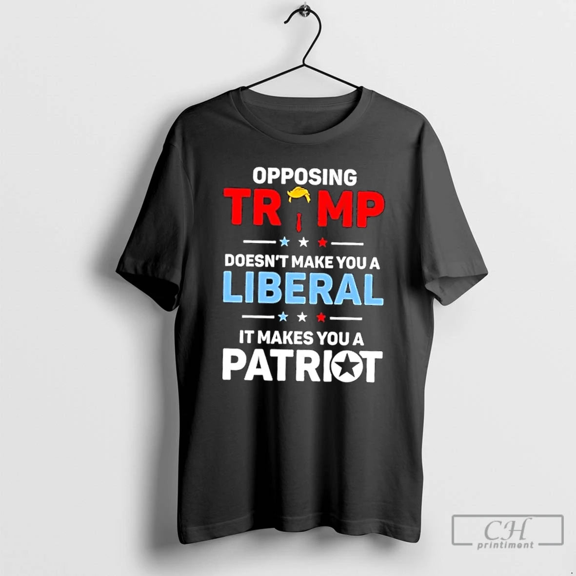 Classic Opposing Trump Doesnt Make You A Liberal It Makes You A Patriot T Shirts Hoodie Sweatshirt | PurePodTees.com