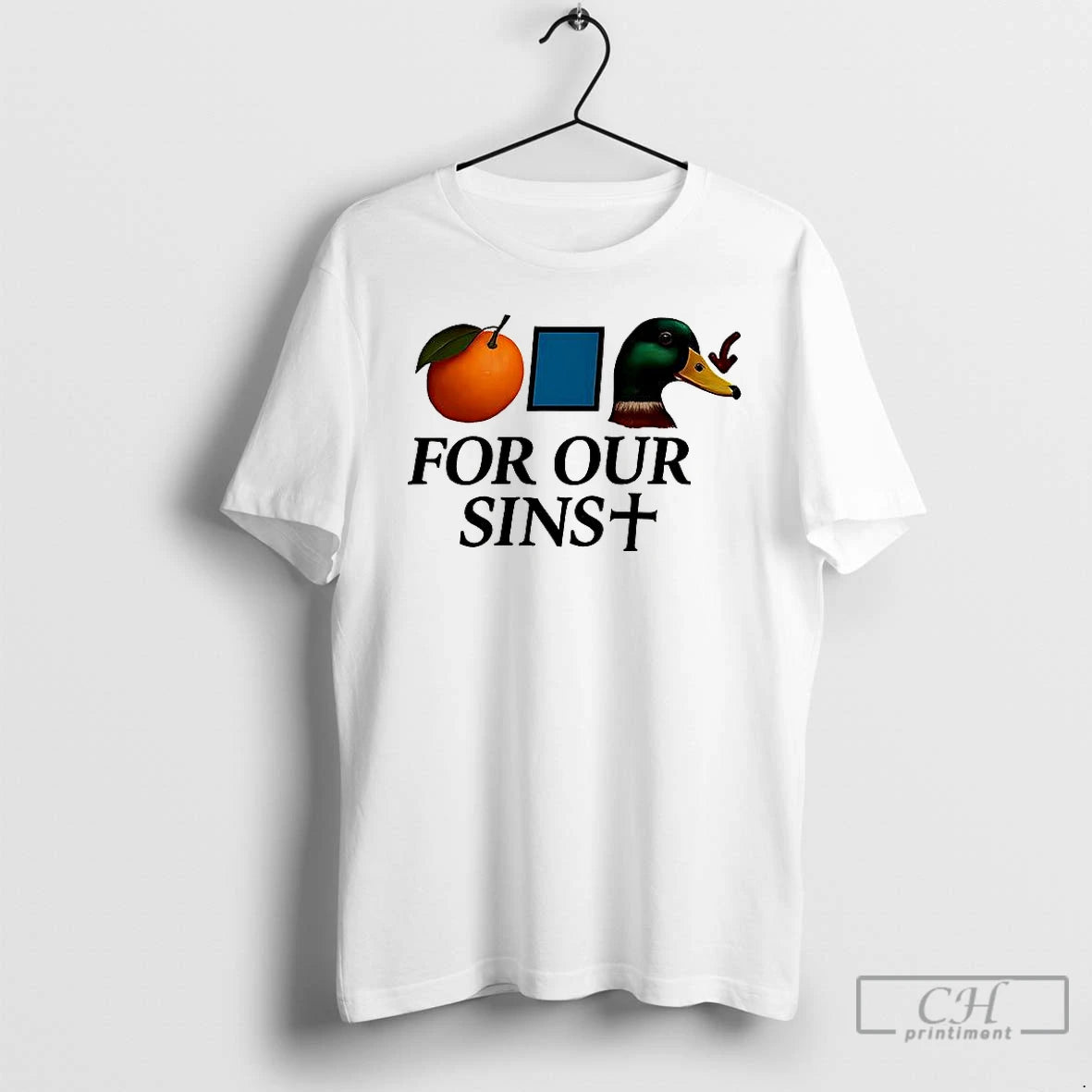 Classic Orange Blue Bill Duck For Our Sins Shirt Hoodie Sweatshirt | PurePodTees.com