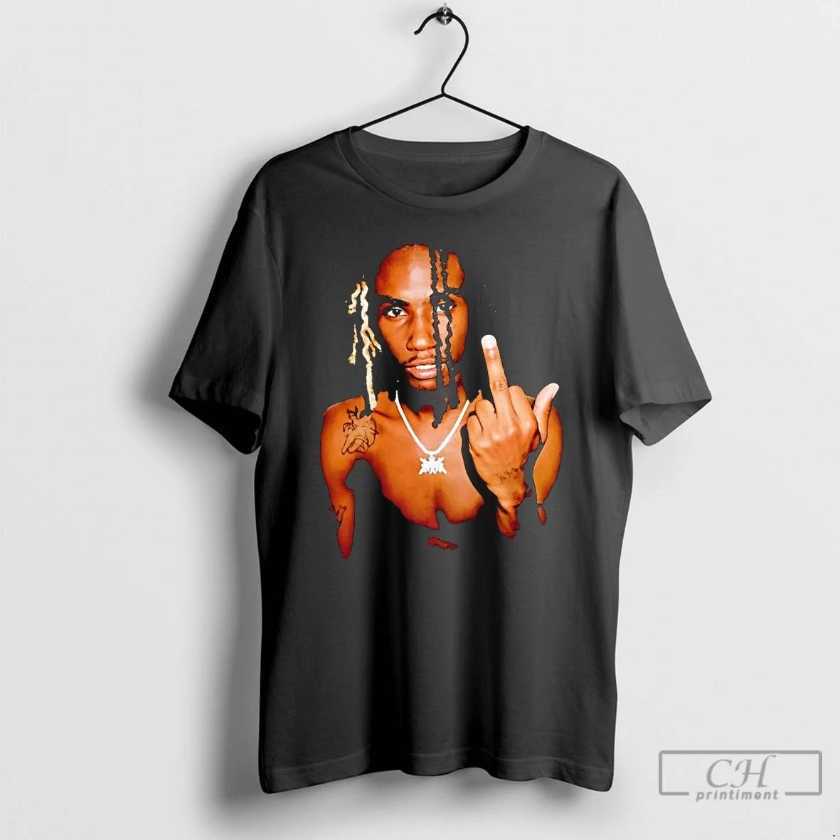 Classic Osamason Middle Finger Portrait T Shirts Hoodie Sweatshirt | PurePodTees.com