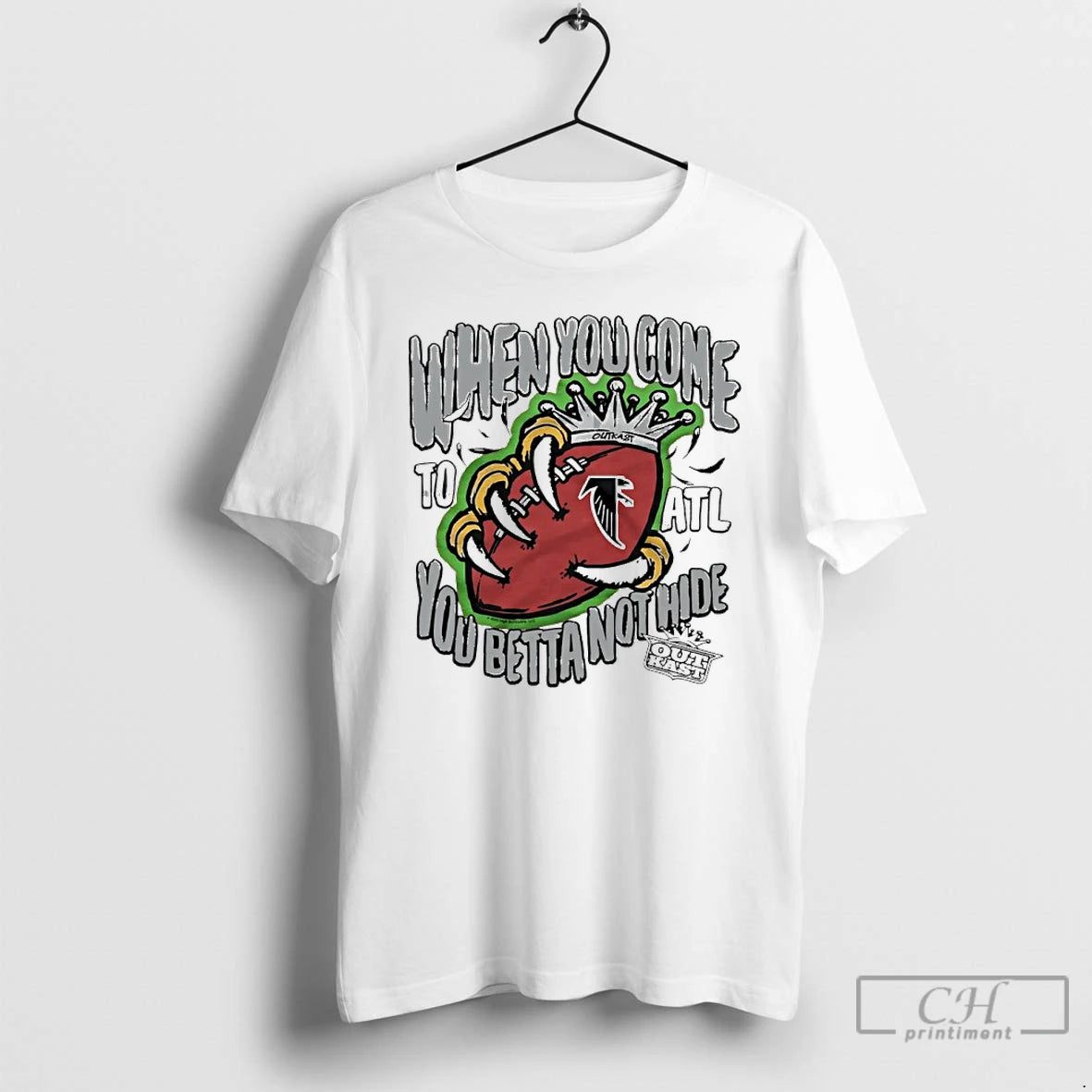 Classic Outkast X Atlanta Falcons When You Come You Betta Not Hide T Shirts Hoodie Sweatshirt | PurePodTees.com