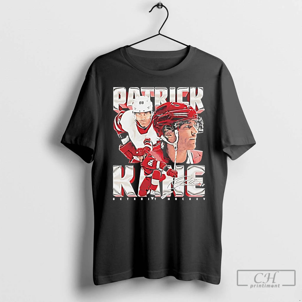 Classic Patrick Kane Picture Collage Signature Detroit Red Wings T Shirts Hoodie Sweatshirt | PurePodTees.com