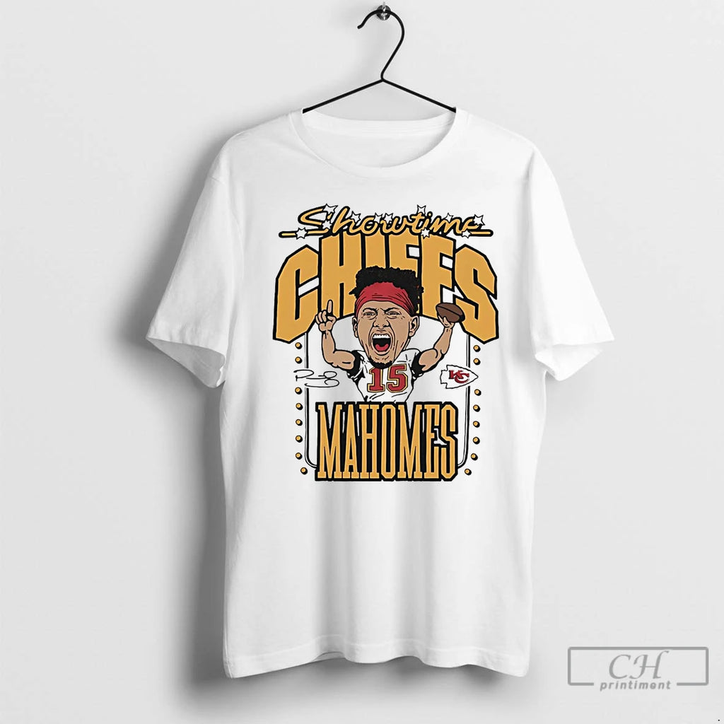Classic Patrick Mahomes Showtime Caricature Chiefs