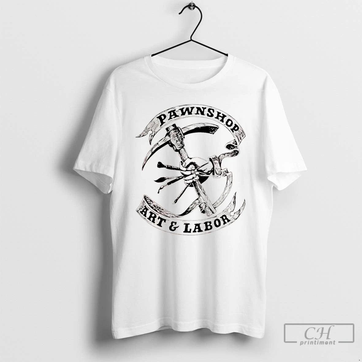 Classic Pawnshop Art Labor Logo T Shirts Hoodie Sweatshirt | PurePodTees.com
