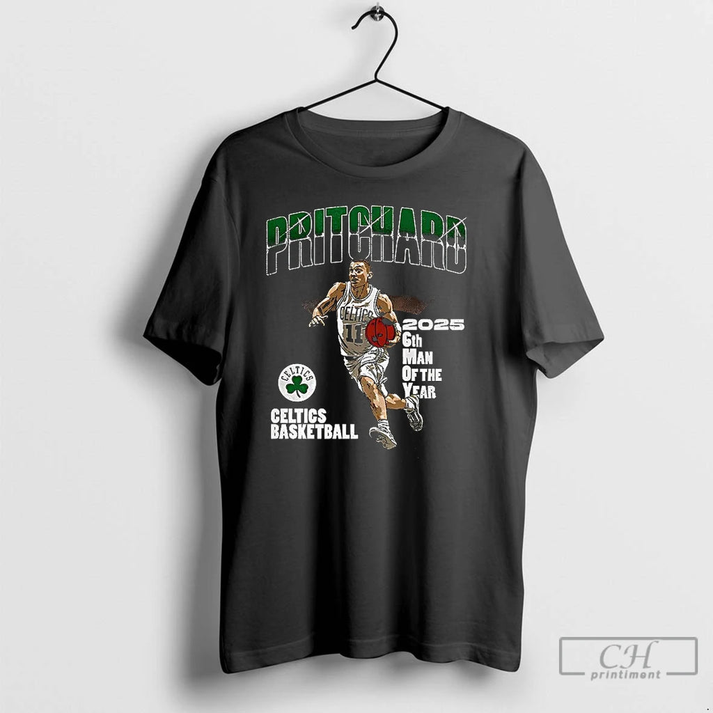 Classic Payton Pritchard Boston Celtics Nba 2025 6th Man Of The Year Number 11 Shirt Hoodie Sweatshirt | PurePodTees.com