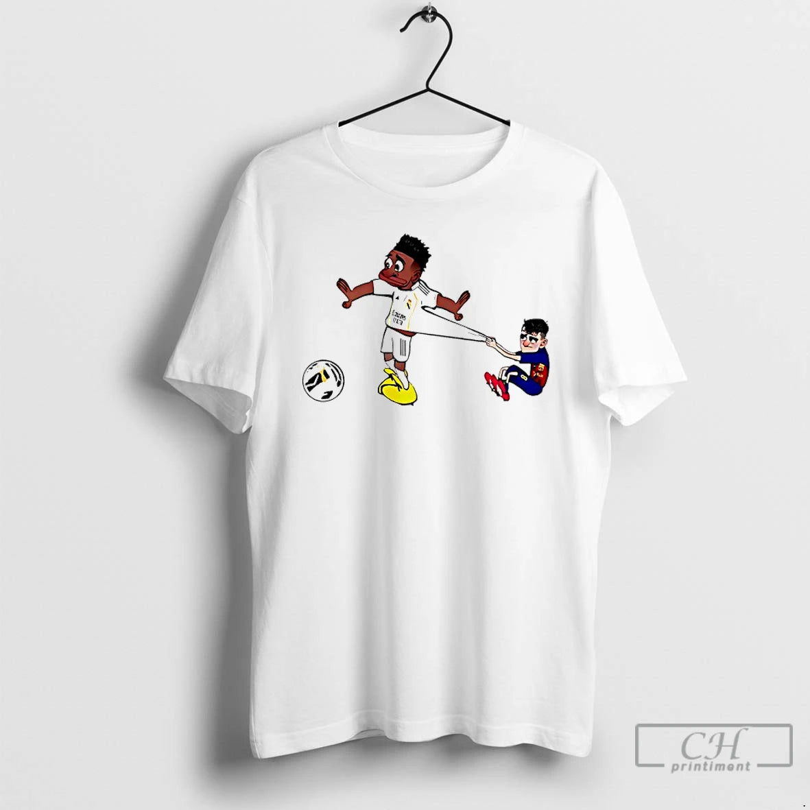 Classic Pedri Pulling Vini Caricature T Shirts Hoodie Sweatshirt | PurePodTees.com