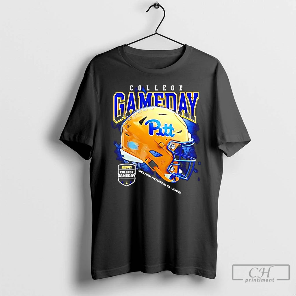 Classic Pitt Panthers Football College Gameday 2025 Helmet Shirt Hoodie Sweatshirt | PurePodTees.com