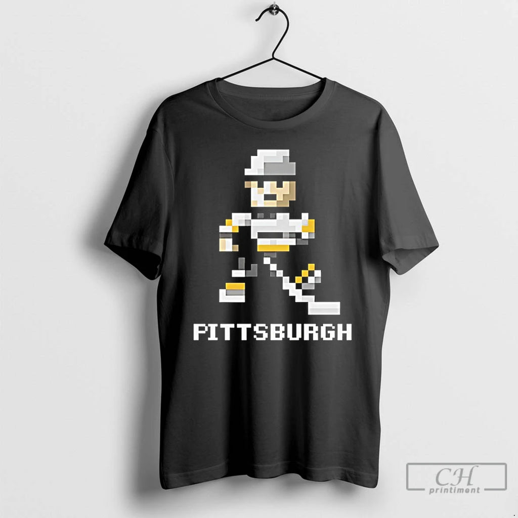 Classic Pittsburgh Penguins Hockey 8 Bit Retro Baller T Shirts Hoodie Sweatshirt | PurePodTees.com