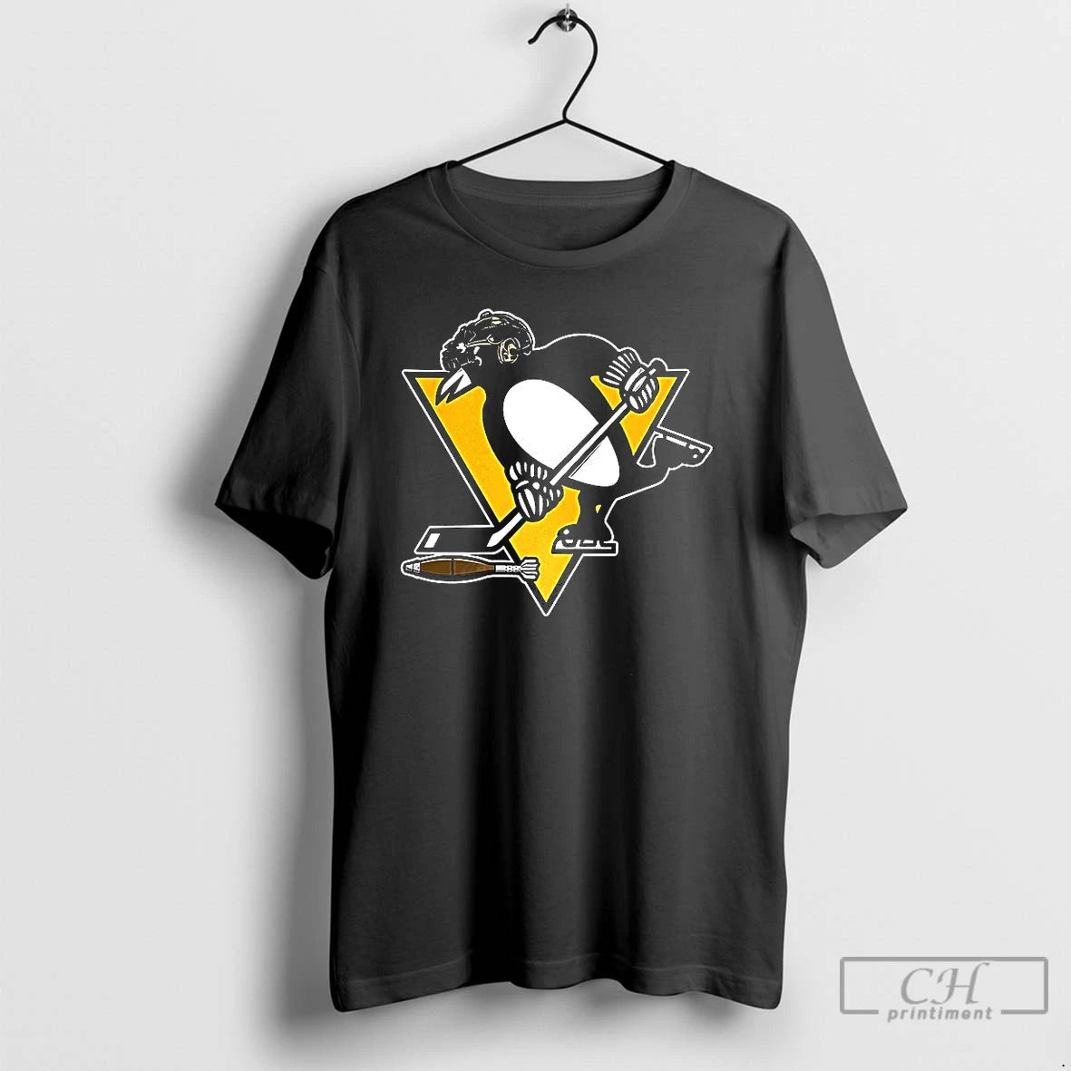 Classic Pittsburgh Penguins Hockey Pitts Soldier Mascot Shirt Hoodie Sweatshirt | PurePodTees.com