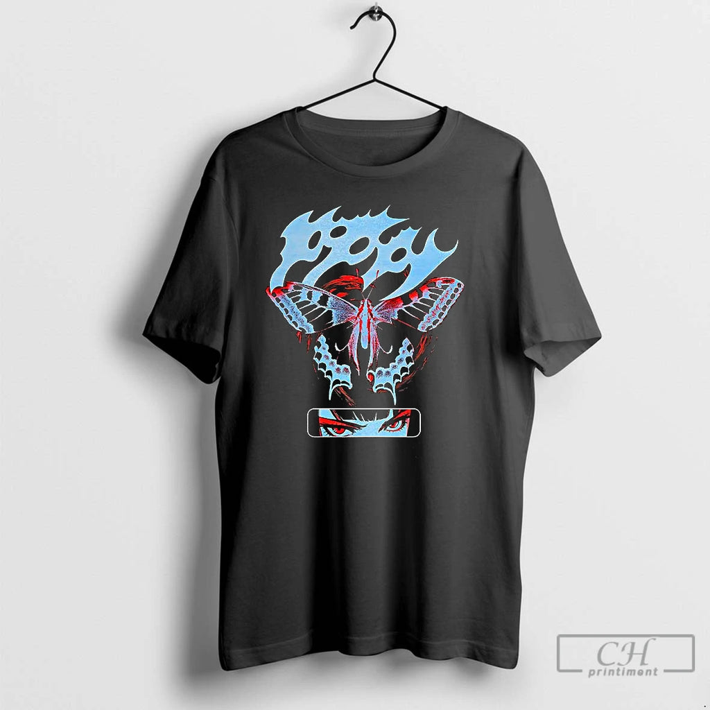 Classic Poppy Butterfly T Shirts Hoodie Sweatshirt | PurePodTees.com