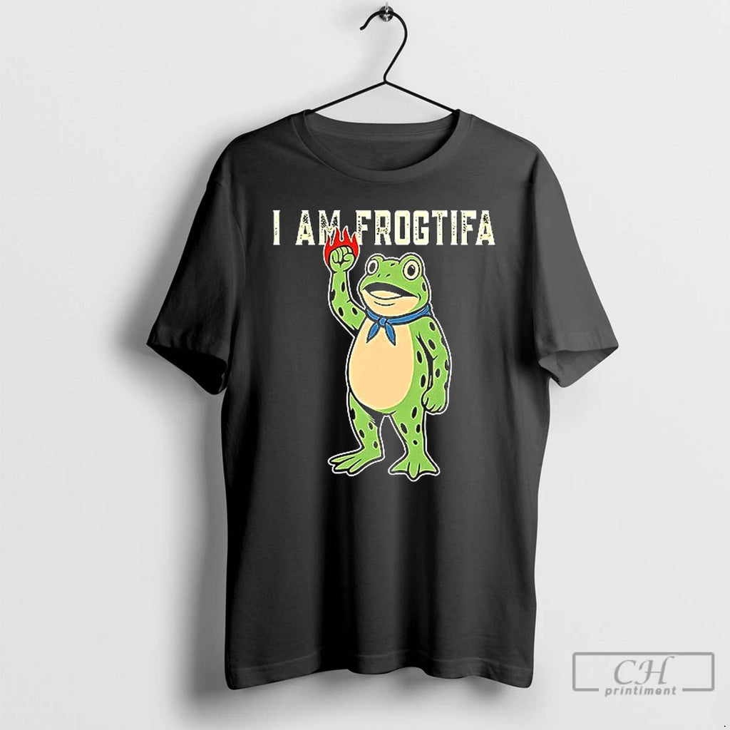 Classic Portland Frog Protest I Am Frogtifa Anti Ice T Shirts
