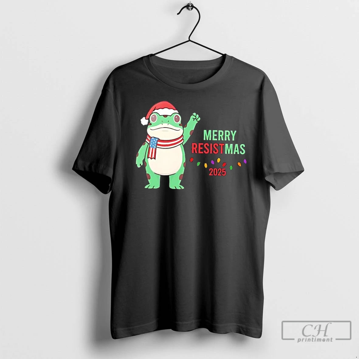 Classic Portland Protest Frog Merry Resistmas 2025 Christmas Shirt Hoodie Sweatshirt | PurePodTees.com