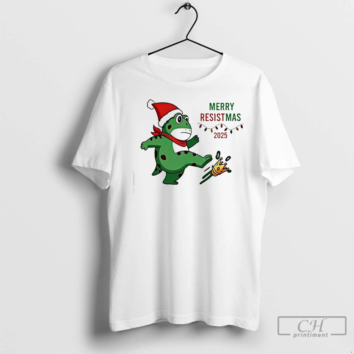 Classic Portland Protest Frog Merry Resistmas Shirt Hoodie Sweatshirt | PurePodTees.com