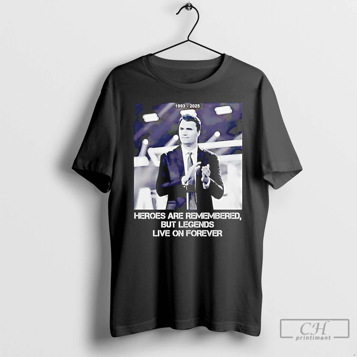 Classic Pray For Charlie Kirk Legends Live On Forever T Shirts Hoodie Sweatshirt | PurePodTees.com