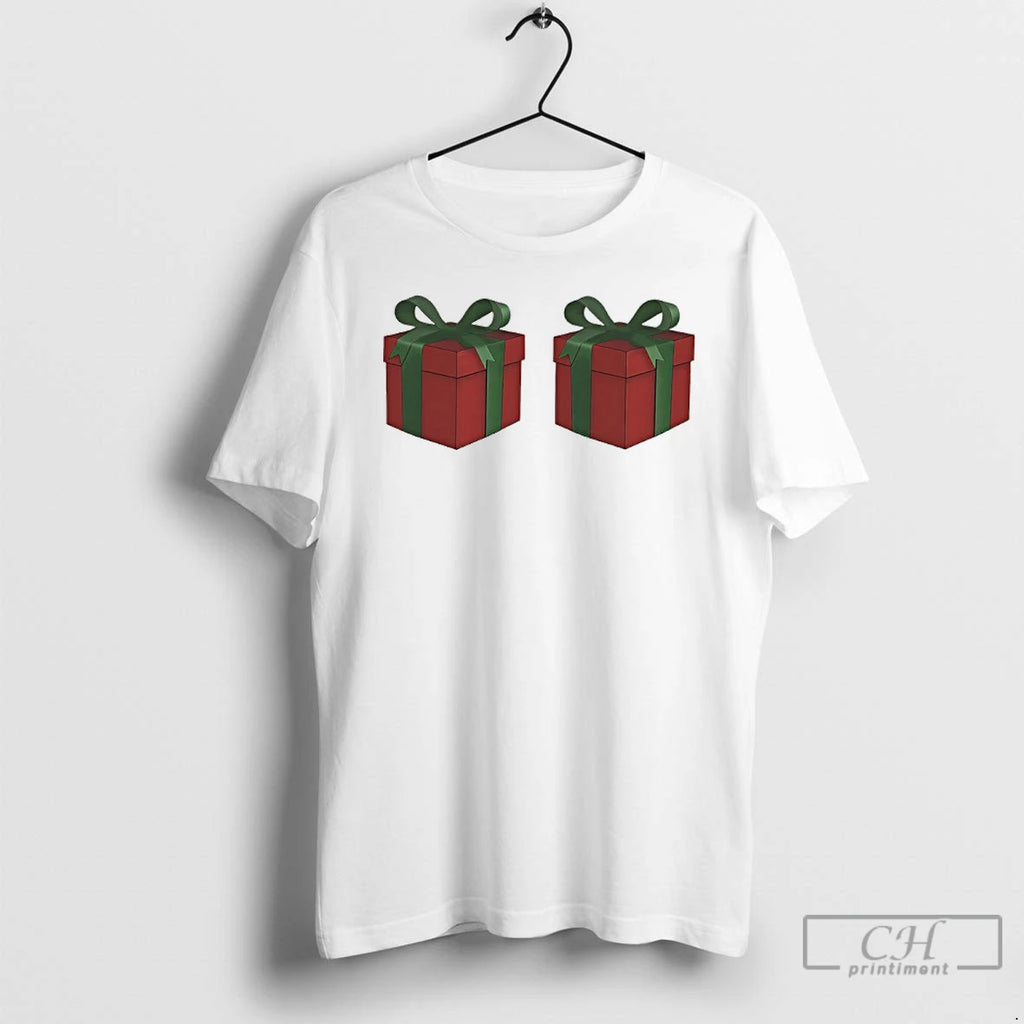 Classic Presents Over Boobs Christmas 2025 Shirt Hoodie Sweatshirt | PurePodTees.com