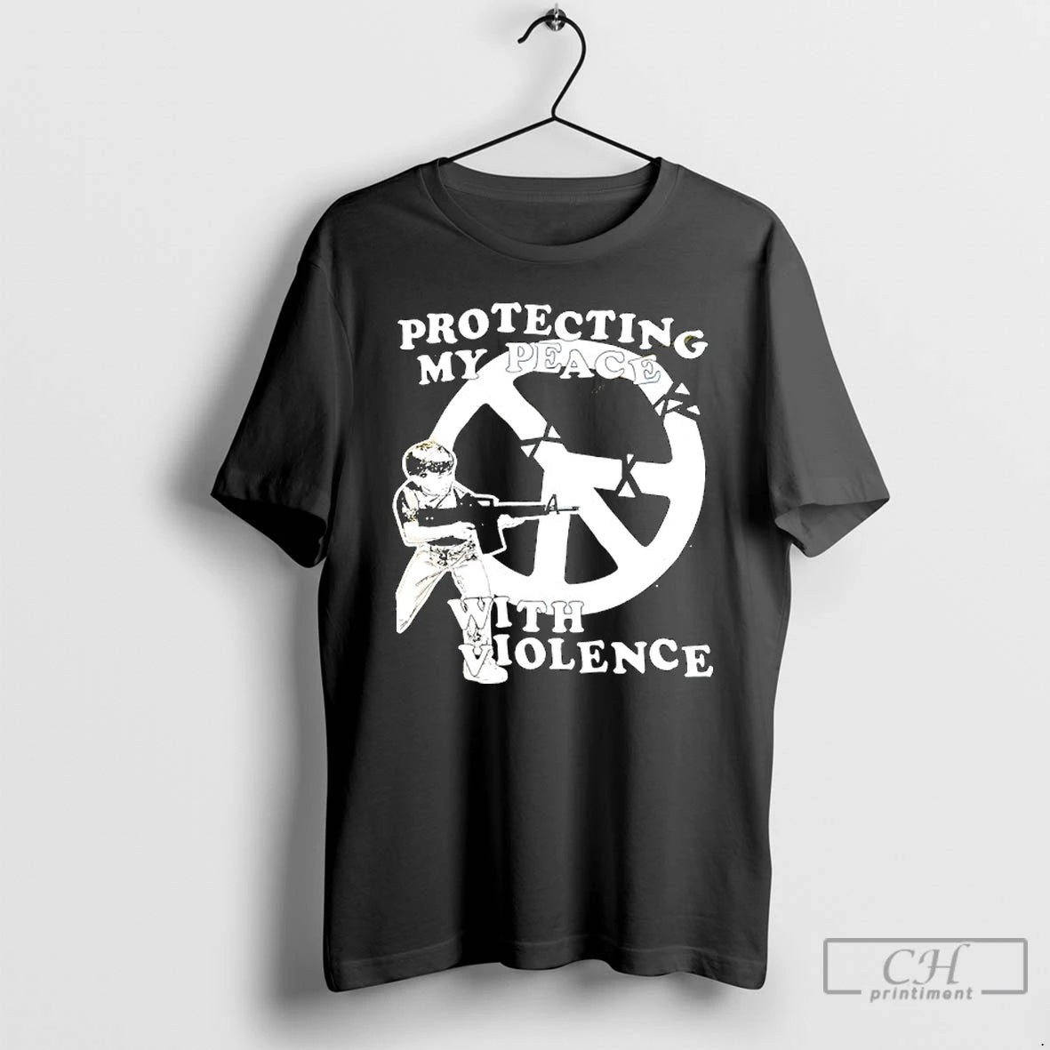 Classic Protecting My Peace With Violence Shirt Hoodie Sweatshirt | PurePodTees.com
