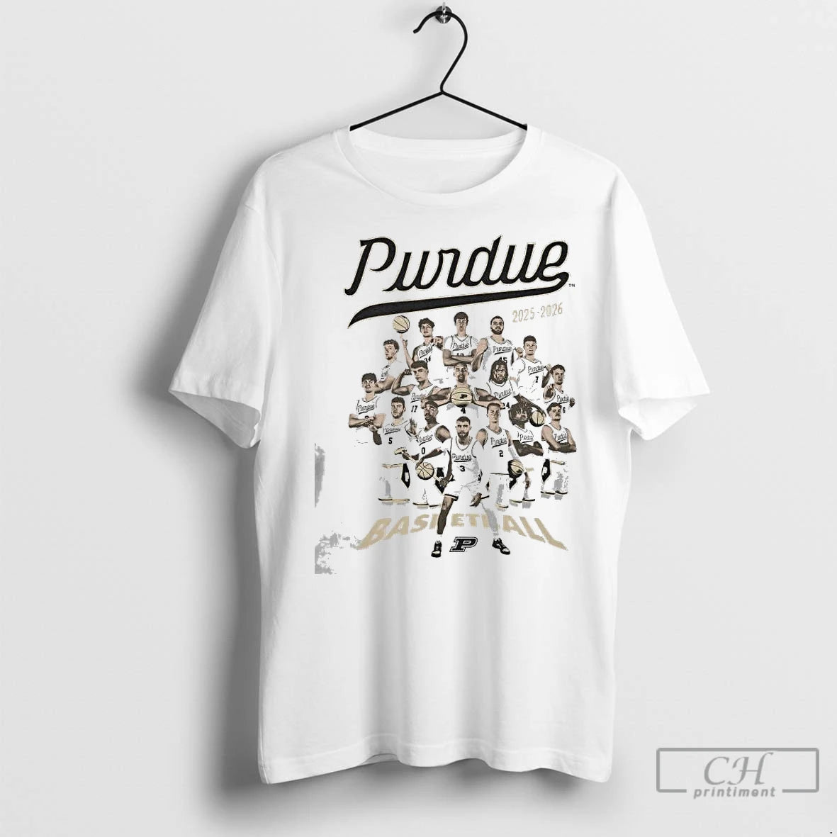 Classic Purdue Boilermakers Basketball 2025 2026 Team Shirt Hoodie Sweatshirt | PurePodTees.com