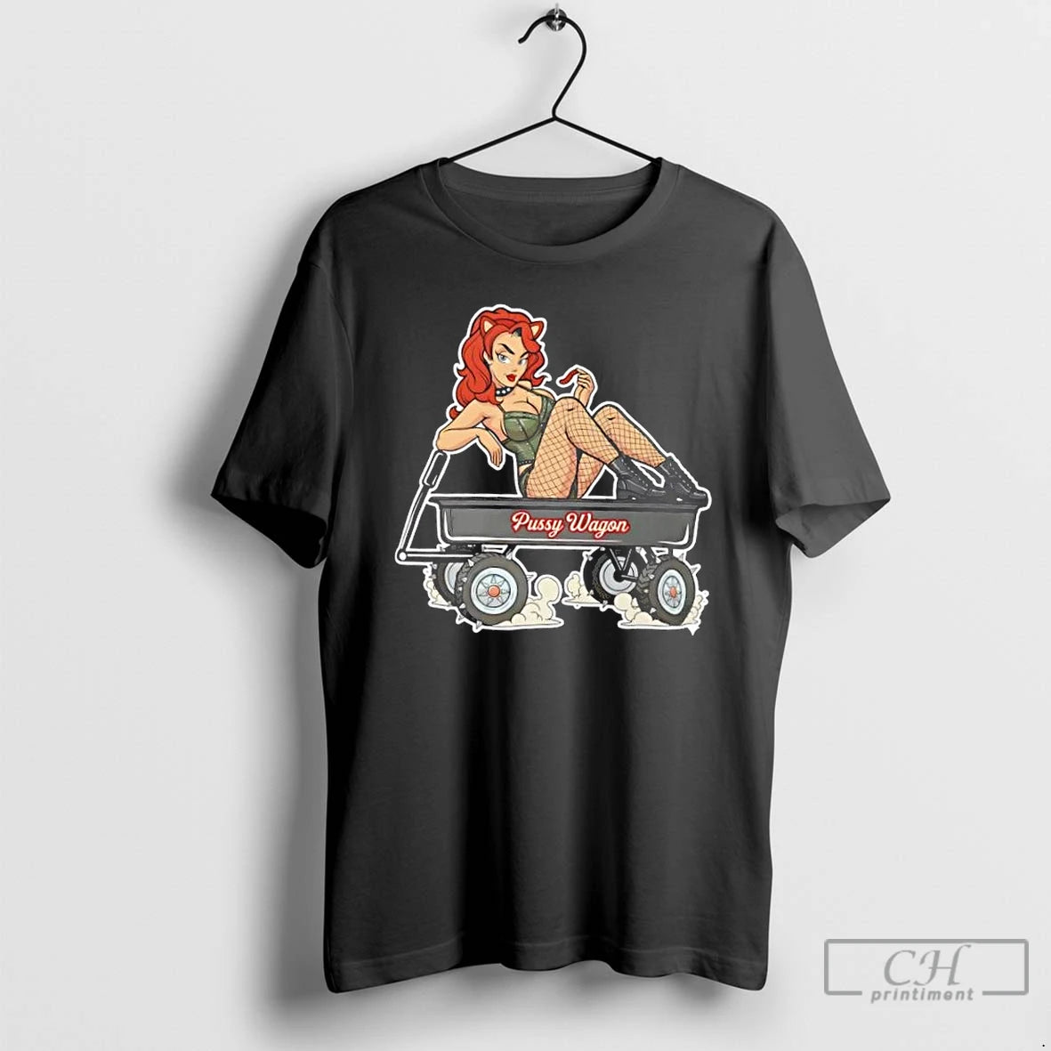 Classic Pussy Wagon Pin Up Adult Humor Shirt Hoodie Sweatshirt | PurePodTees.com