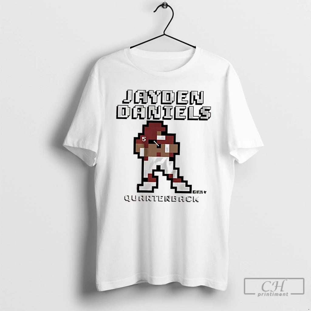 Classic Quaterback Jayden Daniels Su Tigers Football Retro Baller T Shirts