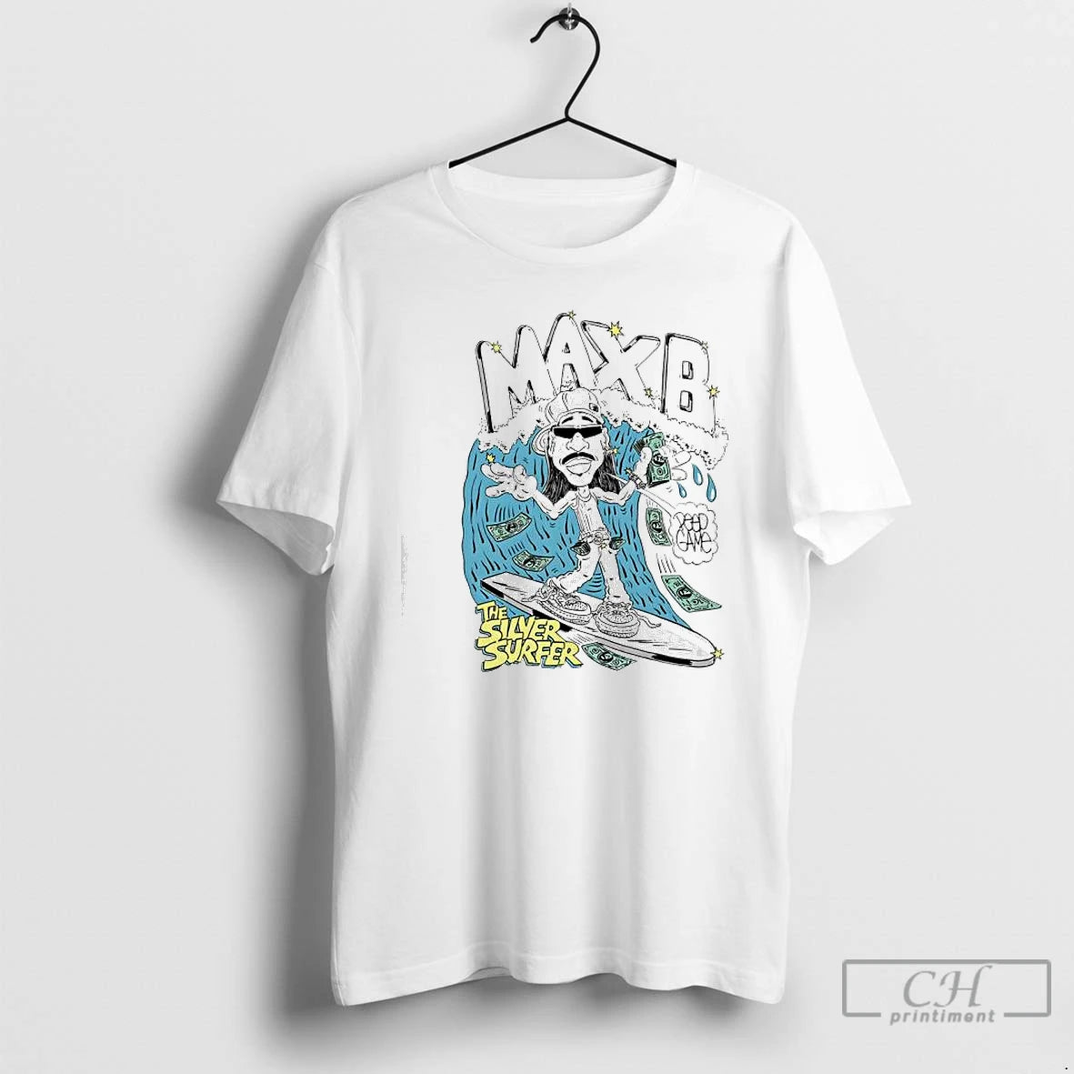 Classic Rapper Max B The Silver Surfer Shirt Hoodie Sweatshirt | PurePodTees.com