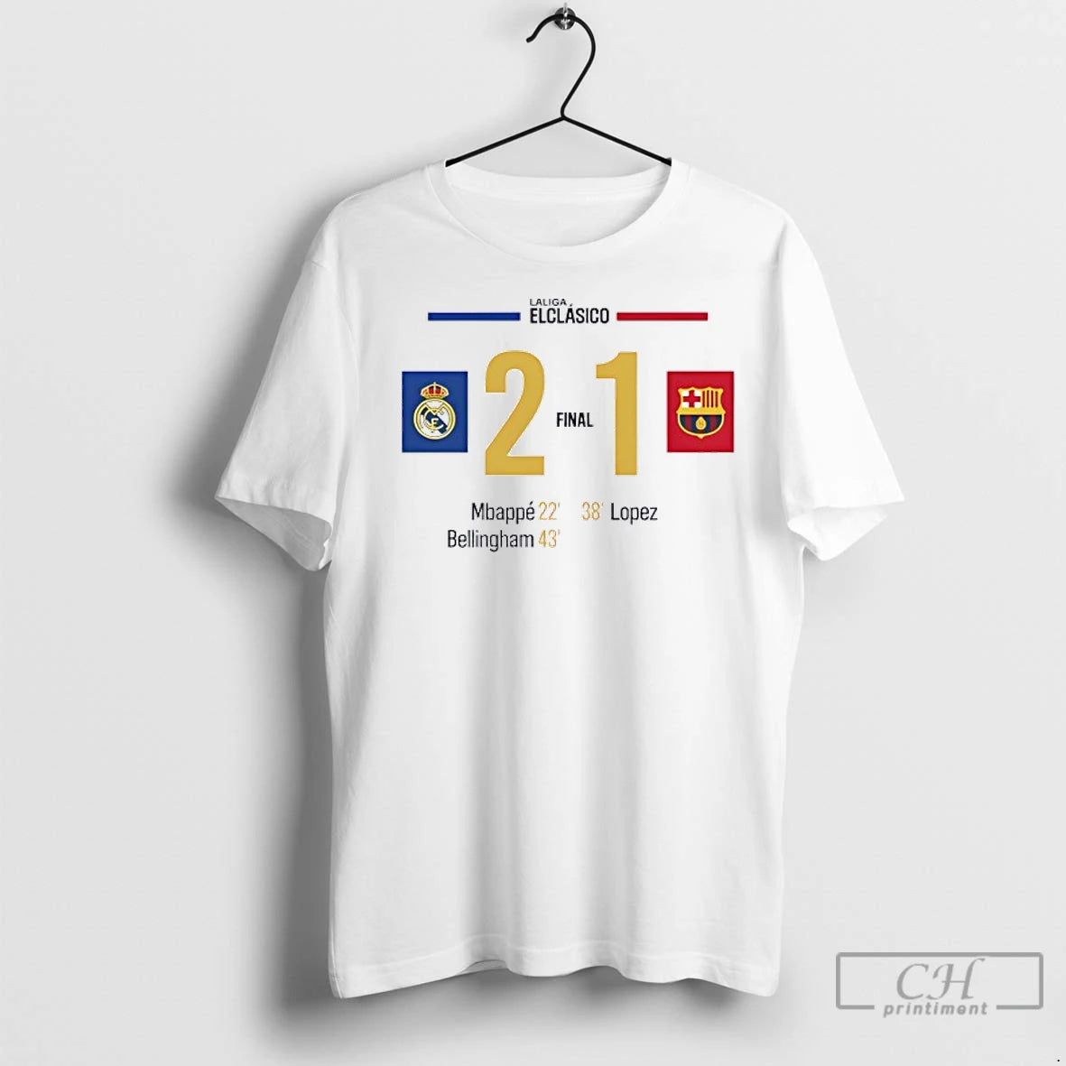 Classic Real Madrid 21 Barcelona El Clasico 2025 Victory Shirt Hoodie Sweatshirt | PurePodTees.com