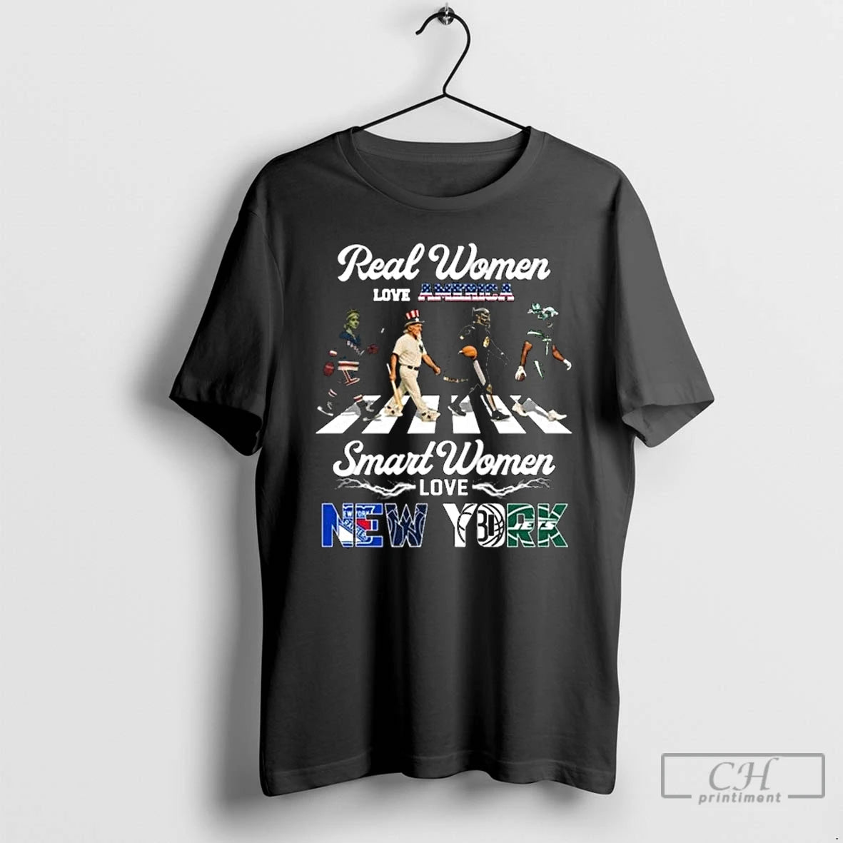 Classic Real Women Love America Smart Women Love New York City Sports Rangers Yankees Nets Shirt Hoodie Sweatshirt
