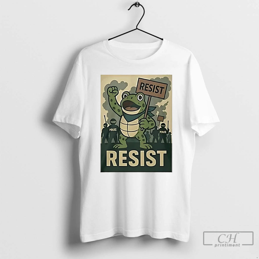 Classic Resist Portland Frog Hop Heros Of Portland T Shirts Hoodie Sweatshirt | PurePodTees.com