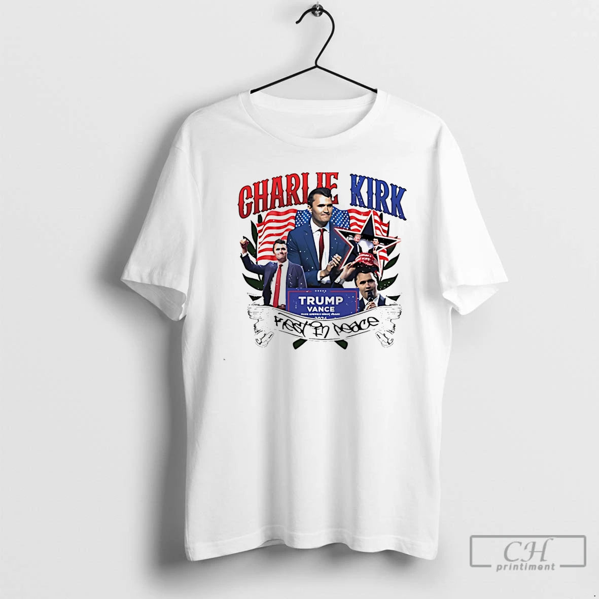 Classic Rest In Peace Charlie Kirk Make America Graet Again Signature White T Shirts Hoodie Sweatshirt | PurePodTees.com