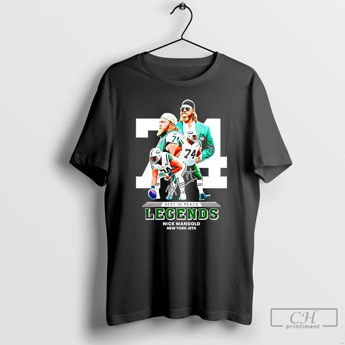 Classic Rest In Peace Legends Nick Mangold 74 T Shirts Hoodie Sweatshirt | PurePodTees.com
