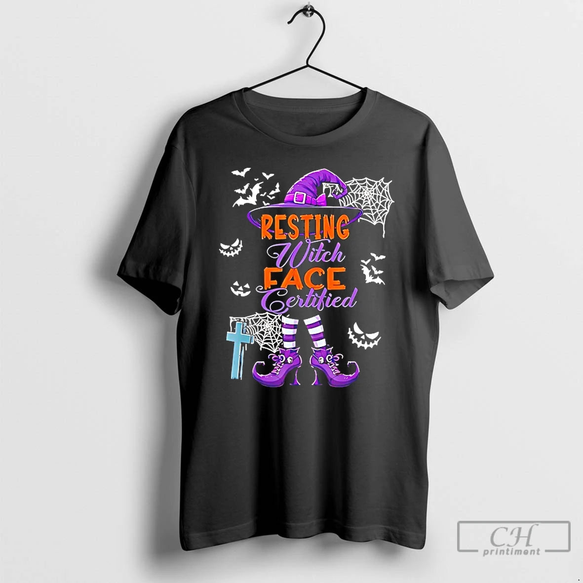 Classic Resting With Face Certified Halloween T Shirts Hoodie Sweatshirt | PurePodTees.com