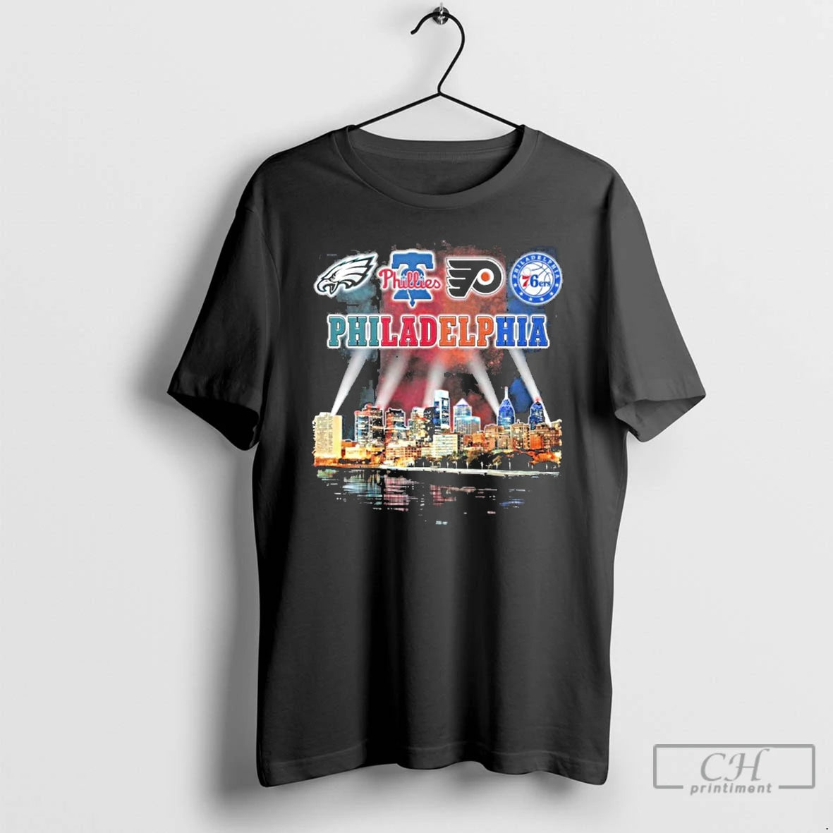 Classic Retro City Of Philadelphia Sports Teams Logo T Shirts Hoodie Sweatshirt | PurePodTees.com
