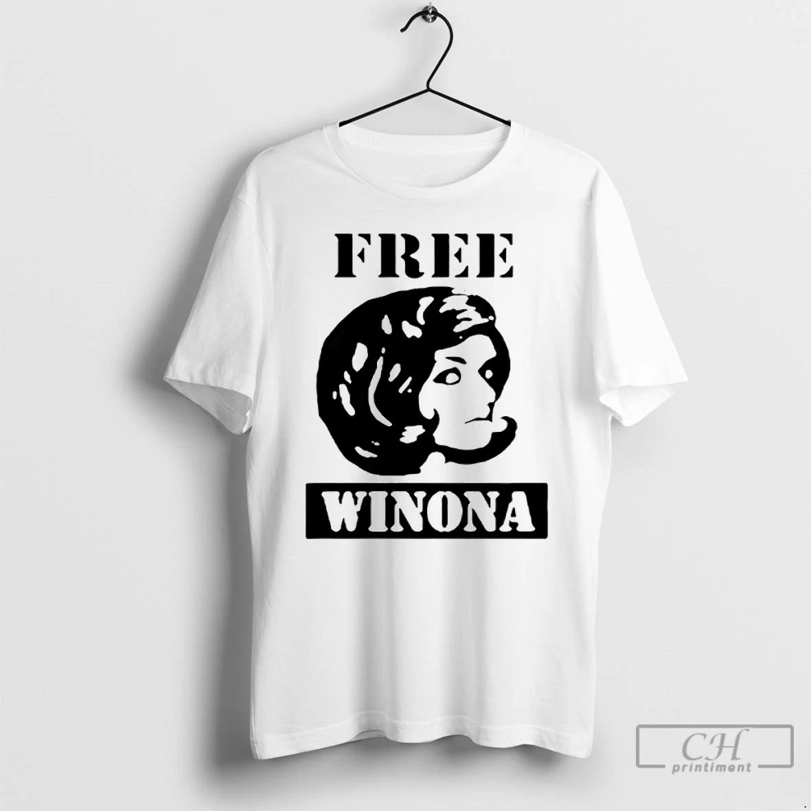 Classic Robert Rich Free Winona Ryder T Shirts Hoodie Sweatshirt | PurePodTees.com