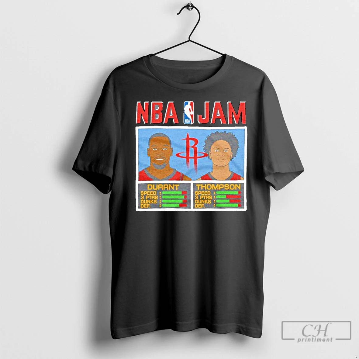 Classic Rockets Durant And Thompson Nba Jam Shirt Hoodie Sweatshirt | PurePodTees.com