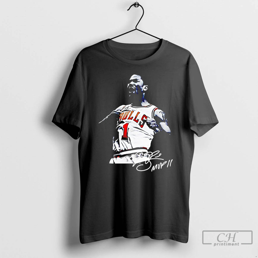 Classic Rose Mvp 11 Derrick Rose Chicago Bulls Signature T Shirts Hoodie Sweatshirt | PurePodTees.com
