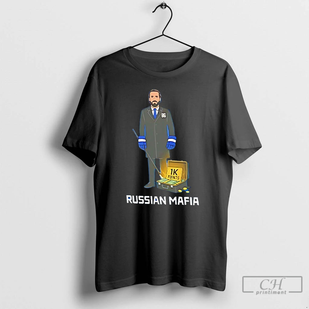 Classic Russian Mafia Nikita Kucherov 1k Nhl Points T Shirts Hoodie Sweatshirt | PurePodTees.com