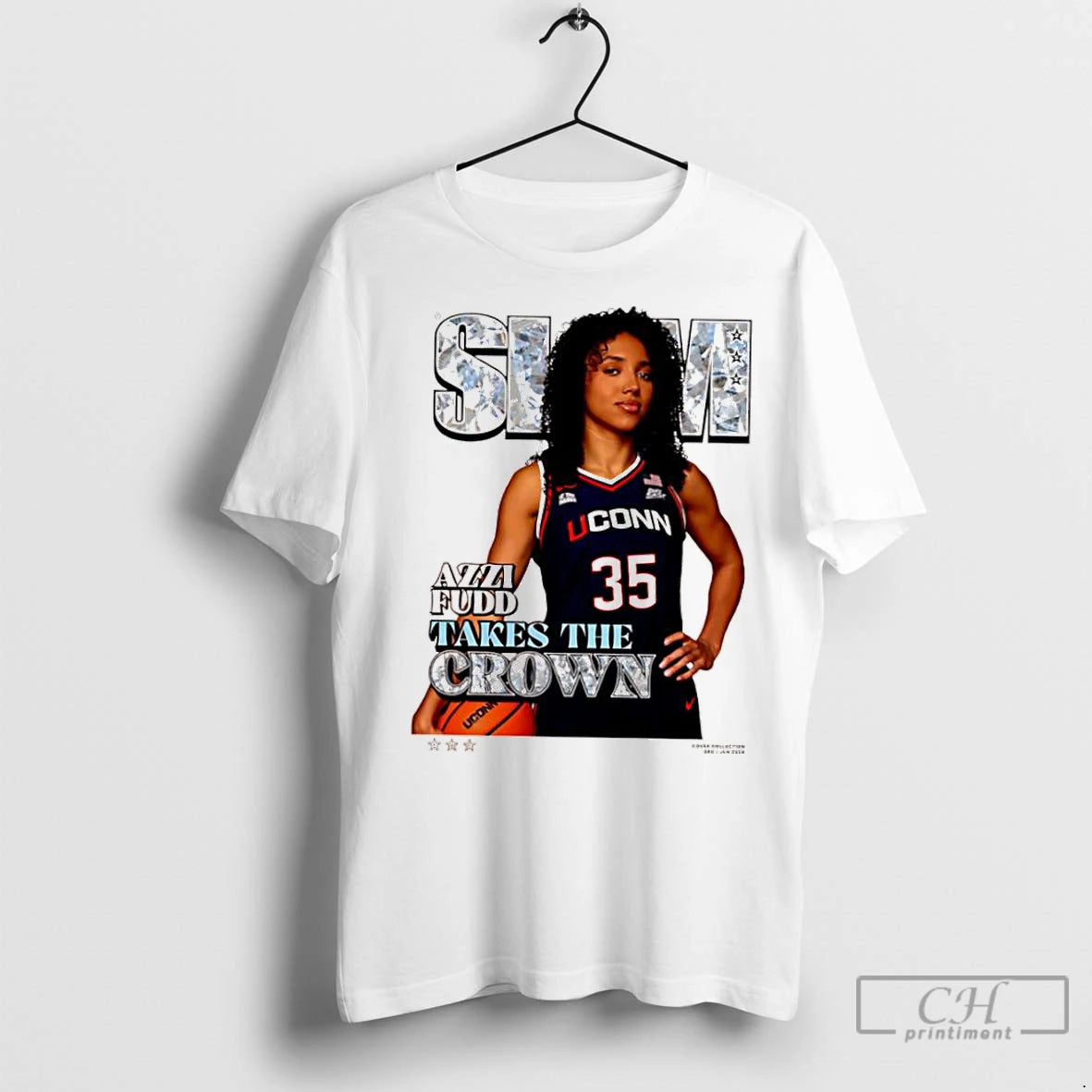 Classic Slam Azzi Fudd Takes The Crown Uconn 35 Graphic Shirt Hoodie Sweatshirt | PurePodTees.com