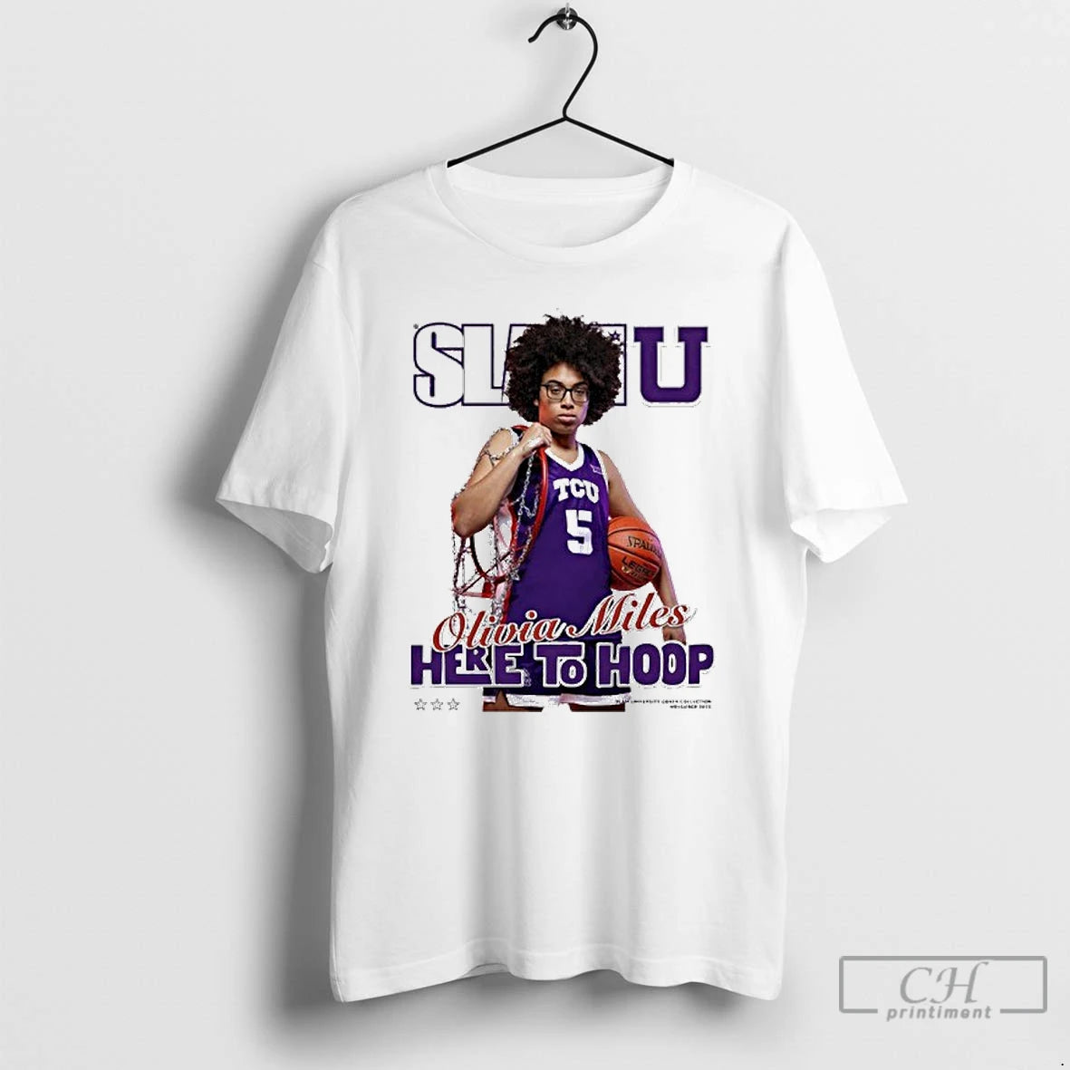 Classic Slam Olivia Miles Here To Hoop Shirt Hoodie Sweatshirt | PurePodTees.com