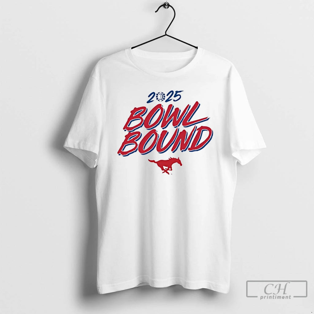 Classic Smu Mustangs Bowl Bound 2025 T Shirts Hoodie Sweatshirt | PurePodTees.com