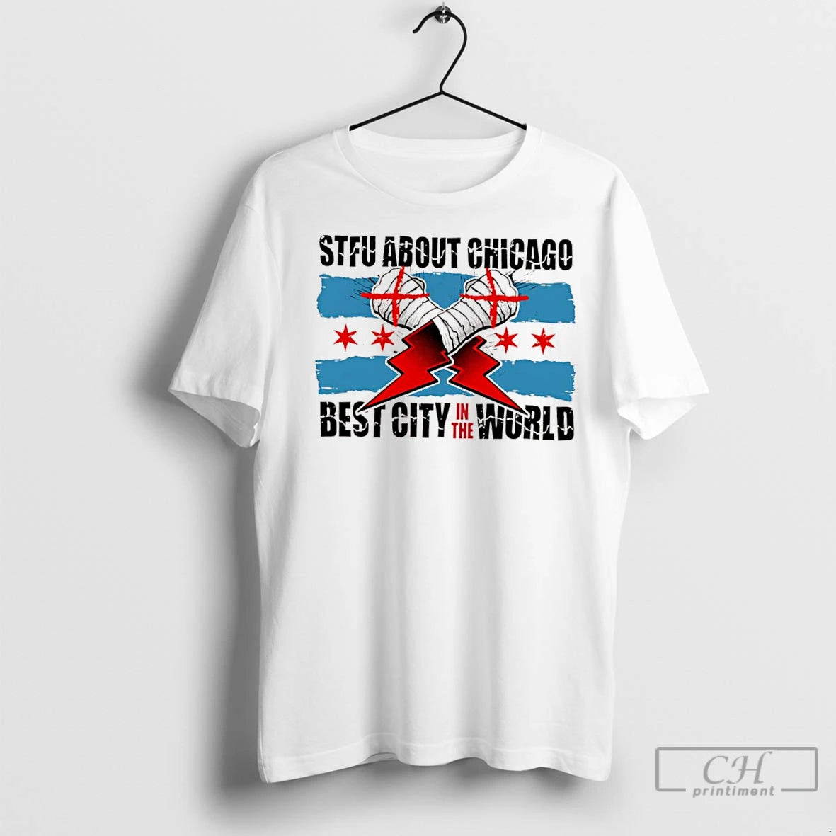 Classic Stfu About Chicago Wrestling Best City In The World Shirt Hoodie Sweatshirt | PurePodTees.com