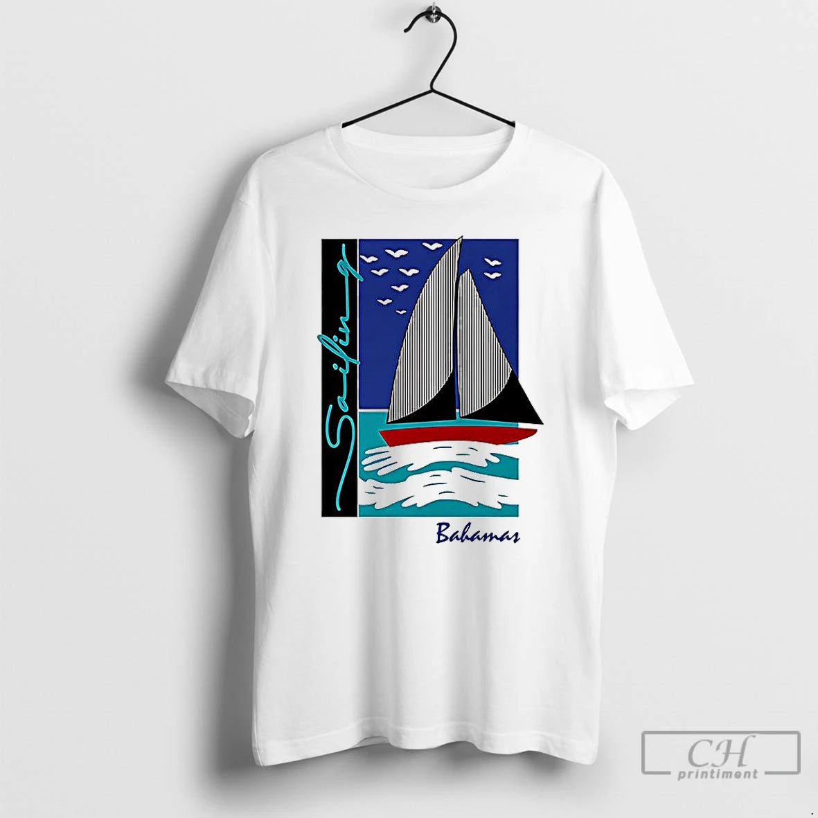 Classic Sailing Bahamas Put To Sea Graphic T Shirts Hoodie Sweatshirt | PurePodTees.com