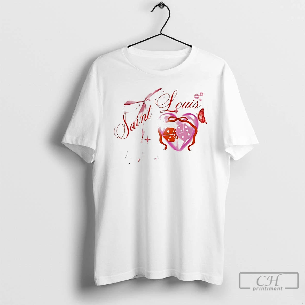 Classic Saint Louis Hearts T Shirts Hoodie Sweatshirt | PurePodTees.com