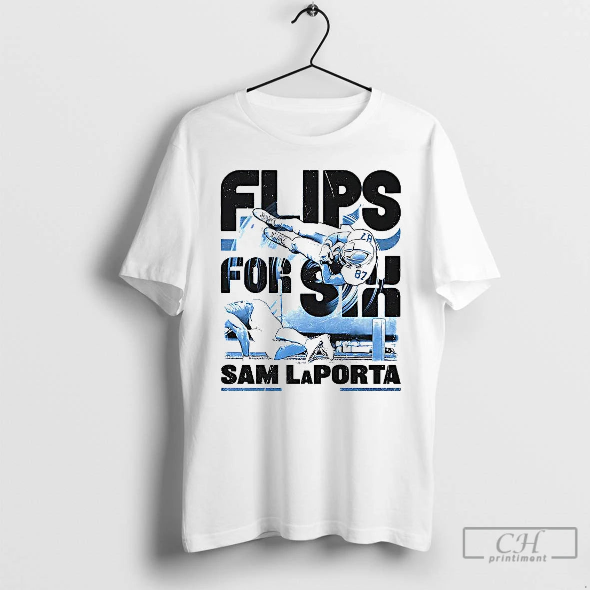 Classic Sam Laporta Detroit Lions Football Flips For Six Shirt Hoodie Sweatshirt | PurePodTees.com