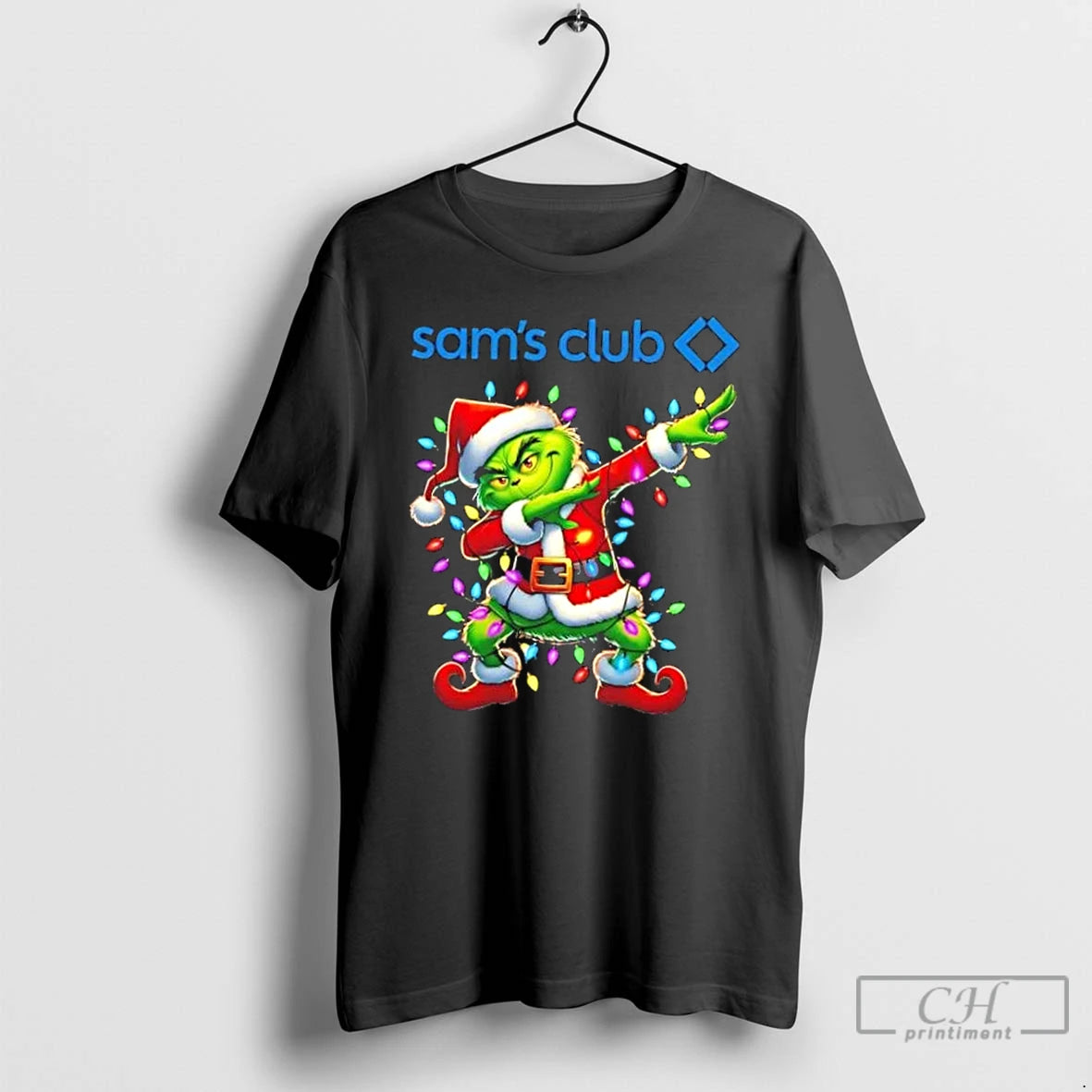 Classic Sams Club Grinch Dabbing Merry Christmas T Shirts Hoodie Sweatshirt | PurePodTees.com