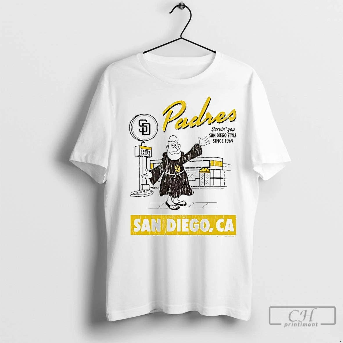 Classic San Diego Padres Serving You Since 1969 Shirt Hoodie Sweatshirt | PurePodTees.com