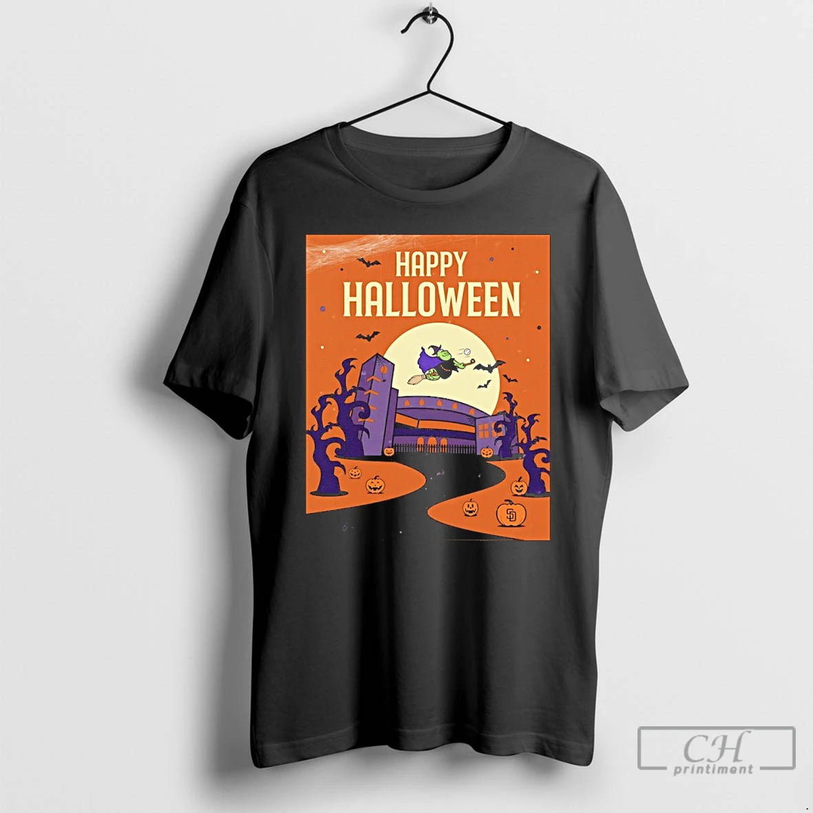 Classic San Diego Padresa Happy Halloween 2025 T Shirts Hoodie Sweatshirt | PurePodTees.com
