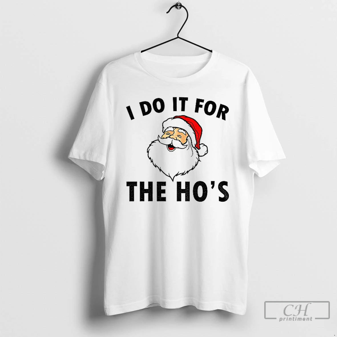 Classic Santa Claus I Do It For The Hos Merry Christmas T Shirts Hoodie Sweatshirt | PurePodTees.com