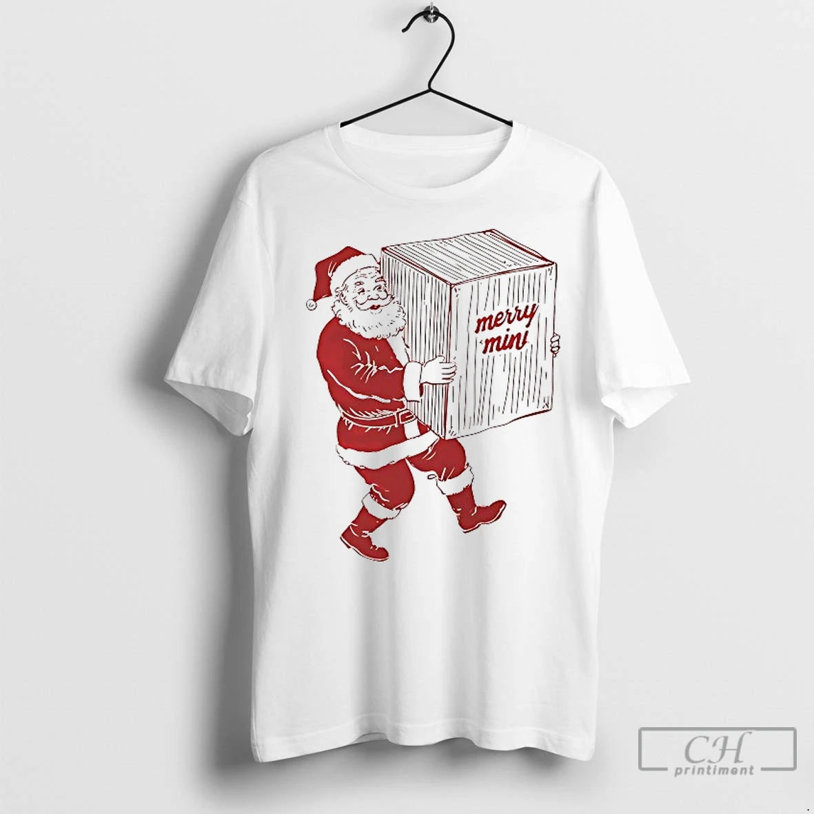 Classic Santa Claus Merry Mini Christmas Vintage Shirt Hoodie Sweatshirt | PurePodTees.com