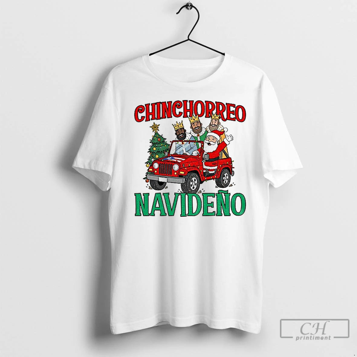Classic Santa Claus Three Kings Chinchorreo Boricua Puerto Rico Christmas Shirt Hoodie Sweatshirt | PurePodTees.com