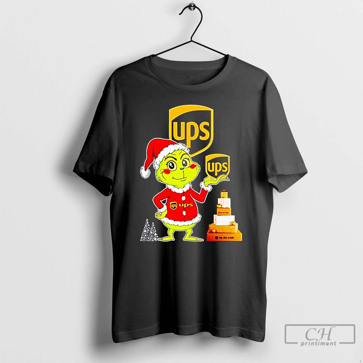 Classic Santa Grinch Ups Christmas T Shirts Hoodie Sweatshirt | PurePodTees.com